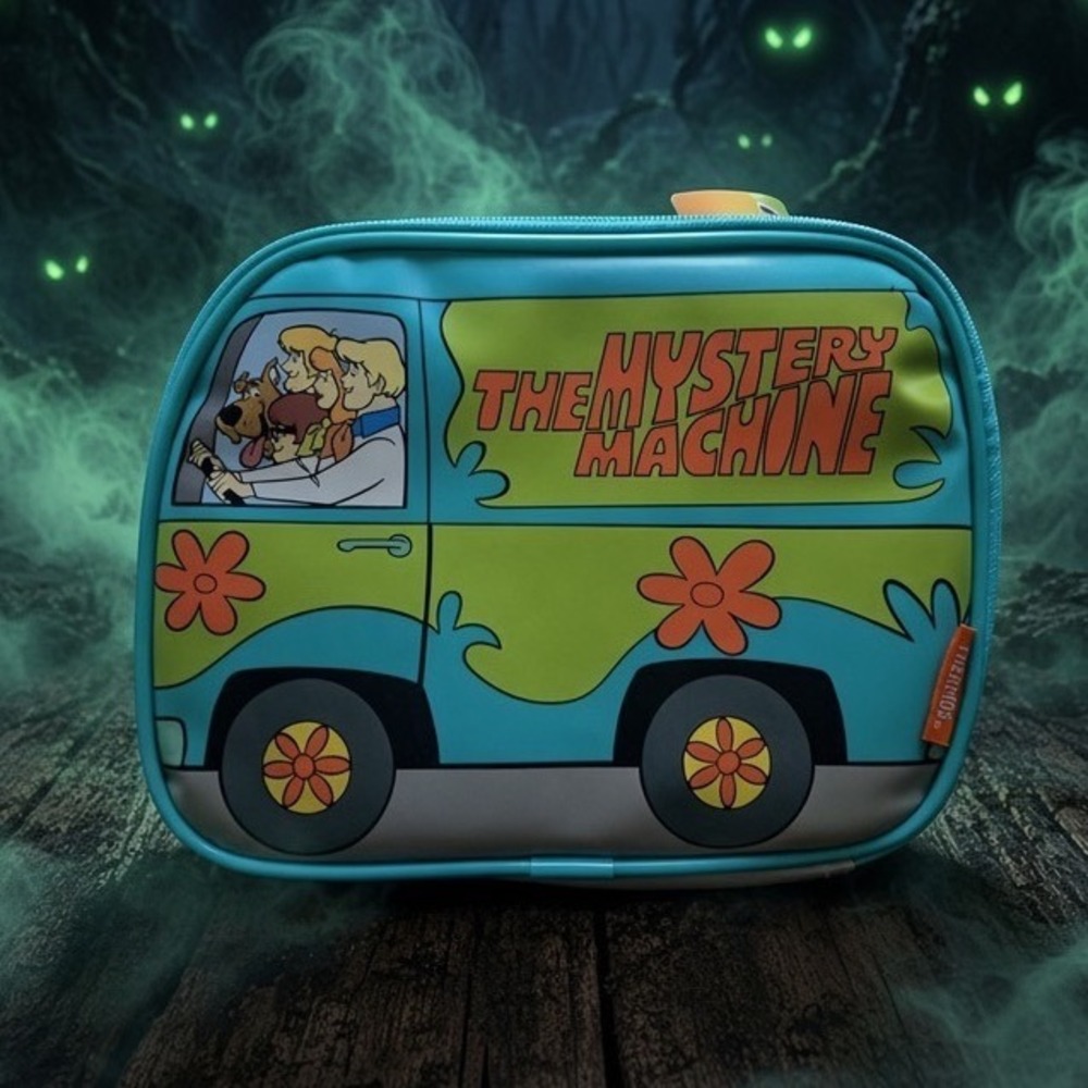 Thermos Scooby-Doo Mystery Machine Insulated Lunch Box Blue Green Van Soft Case